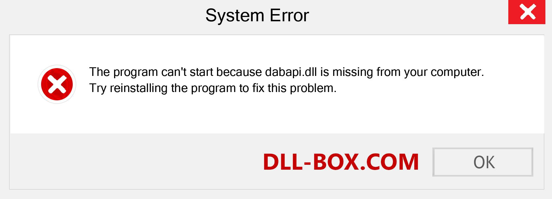  dabapi.dll file is missing?. Download for Windows 7, 8, 10 - Fix  dabapi dll Missing Error on Windows, photos, images